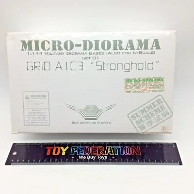 CG Dynamix Micro - Diorama 1/144 GRID A1C3 STRONGHOLD 9 Piece Set DESERT SPECIAL