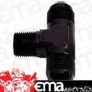 Aeroflow AF825-03BLK Tee -3AN with 1/8" NPT On Sideblack AN Tee with NPT On Side
