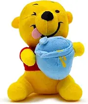 Buckle-Down Disney Dog Toy, Winnie The Pooh Winking Hunny Pot Sitting Pose Pet Toy, Plush