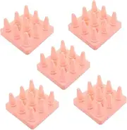 Sosoport 5pcs Crane Machine Claw Machine Rack Claw Machine Games Claw Machine Parts Vending Machine Bottom Stand Gaming Machine Bottom Stand Claw Machine Kit Claw Machine Plastic Pink