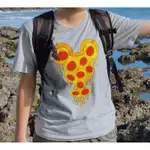 二手 // UNIQLO UT X DISNEY 聯名米奇披薩T MICKEY PIZZA T-SHIRT 短袖上衣 灰