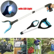 Handy Hardware Pick-Up Tool LED Long Handle 180 Degr Rotation NonSlip Claw 85cm