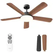 Ceiling Fans with Lights and Remote Control 52 Inch, 6 Speeds, 5 Blades, 2844...