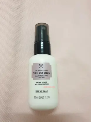 [韓國免稅品代購] THE BODY SHOP 美體小舖 全效防曬輕透隔離噴霧 60ml SPF45 PA++ SKIN DEFENCE