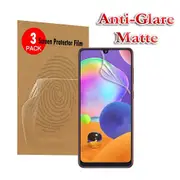 For Samsung Galaxy A31 Anti Glare Matte Plastic Soft Pet Screen Protector Film Guard (3 Pack)