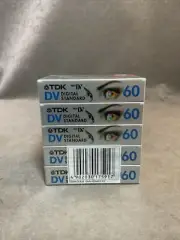 TDK DV 60 (LP 90) Standard Mini Digital Video Cassette Tape 5 PACK NEW, SEALED