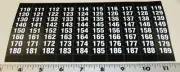 AP Automatic Products 123 snack machine I.D. shelf label set - FREE SHIPPING