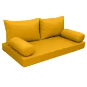 |SLIPCOVER ONLY|S2 Daybed Mattress Bolster Backrest Covers Knife Edge Twin AD108