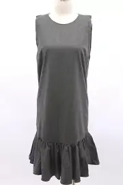 NWT $2350 Brunello Cucinelli Cashmere-Silk-Wool Knit Beaded Pep-Hem Dress M A181