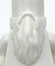 Lego New White Minifigure Body Wear Beard Rounded End Piece