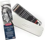 [Derwent] Charcoal pencils, Eraser & Sharpener Included, Professional Quality
