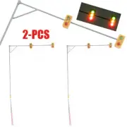 2 x traffic lights O scale crossing walk model LED pedestrian street signals