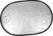 Vaguelly Photography Reflector Oval Light Diffuser Panel Collapsible Portable Dual Sided Reflector for Outdoor Use Photography Accessory