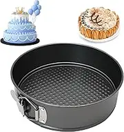 Springform Cake Tin 22 cm, Round Baking Mould with Non-Stick Coating, Carbon Steel Cake Tin with Removable