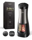Sangcon 2 in 1 Electric Salt and Pepper Grinder Set Shaker - Automatic Salt a...