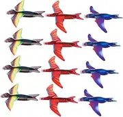 HOMOBABE 48Pcs Dinosaur Foam Airplane Lightweight Flying Gliders for Classroom Activities and Dinosaur Themed Parties Random Color