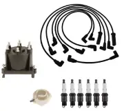 ACDelco Ignition Kit Distributor Rotor Cap Wire & Spark Plugs For S10 S15 Sonoma