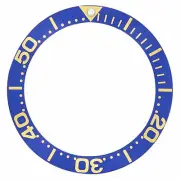 BEZEL INSERT FOR INVICTA 9094 PRO DIVER AUTOMATIC BLUE LARGE GOLD FONTS QUALITY