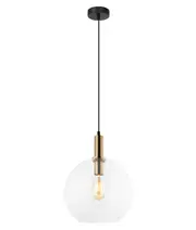 Prime Bronze Clear Glass Suspension Light