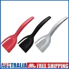 # 2 In 1 Egg Spatula Tongs Steak Spatula Tongs Clamp Kitchen Tool (Black+Red+Gre