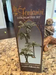 Fontanini Nativity 3 Pc Date Palm Tree Set NIB