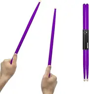 CashBeat 5A Maple Wood Drumsticks, Non-Slip Grip, Classic Purple Drum Stick for Kids Adults Beginner, Percussionists Drumming Accessories Musical Instrument