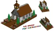 Lego openable Village Church building instruction! PDF - LDD - HTML