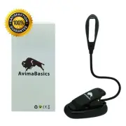 LED Reading Book Light With Flexible Clip USB Rechargeable Lamps For Reader US