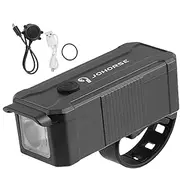 Bicycles Lights Front and Rear | Rechargeable Bicycles Headlight with Horn Bikes Flashlight - Adjustable Bicycles Headlight, Waterproof Bikes Lights for Mountain Bikes