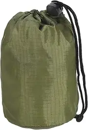 uxcell Stuff Sack, Nylon Waterproof Storage Sacks Portable Drawstring Dry Stuff Bag Gear Organization with Toggle, 3x5Inch Fit for Backpacking Camping Traveling Hiking(Dark Green)