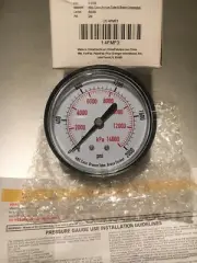 4FMF3 2-1/2" Pressure Gauge 0-2000 psi , Brand New With Instructions