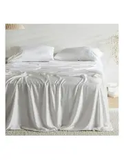 [Ettitude] Sateen Flat Sheet in Cloud