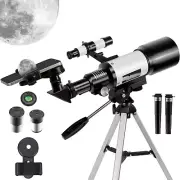 Telescopes for Adults Astronomy, 70Mm Aperture 300Mm Refractor Telescope for Beg