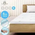 8CM King Size Cool Gel Memory Foam Mattress Topper Visco Elastic Underlays