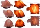 TURTLE SHAPE ELECTRIC HIMALAYAN ROUGH SALT TABLE LAMP CRYSTAL NATURAL IONIZER