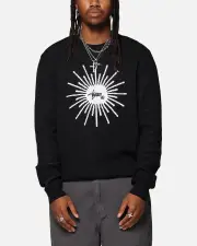 [S Double] S Double Sunburst Sweater Black - Size M M Black