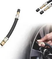 Universal Flexible Tire Valve Extenders, 2025 New Flexible Tire Valve Extension Extender Air Valve Stem Extender, Valve Stem Extension Adaptor Compatible for Bicycles Motorcycles RV Stroller (3.93in)