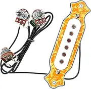 Vaguelly 1 Set Wired Loaded Guitar Pickup Accessory High Sensitivity Lightweight Design Easy Installation for Electric Guitars Bass and More Sound Performance
