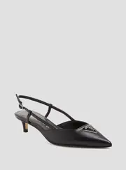 GUESS Women's Black Jesson Sling Back Kitten Heels Size: 6