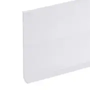 20ft x 6" Baseboard Trim Peel and Stick Wall Flexible Molding Trim White