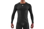 Skins Men's 3-Series Activewear Long Sleeve Top Black
