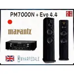 英國 WHARFEDALE EVO 4.4 喇叭+日本 MARANTZ PM7000N 綜合擴大機『公司貨』贈: 發燒線