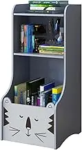 Lovely Pattern Book Display Rotating Bookshelf Narrow Book Shelf Organizer Book Rack Organizer for Nursery/Classroom