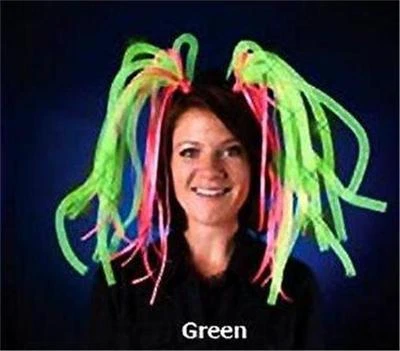 LED Light Up Head Dress Costume Fun Halloween Dress Up Light Show Dreads