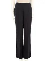 Black Wide Leg Jersey Trousers