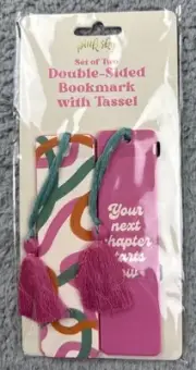 Your next chapter 2pk Faux Leather Double Sided Bookmark