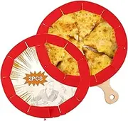 Pie Crust Shield, CARGEN Adjustable Pie Crust Covers for Edges of Pie Silicone Pie Crust Protectors when Baking Pie Baking Accessories 2 Pieces Red
