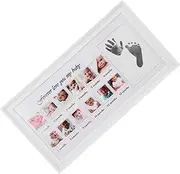 Sturdy Baby Footprint Photo Frame Infant Handprint Keepsake Wall or Tabletop