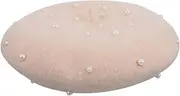 [Minkissy] Beret Pink Brimmed Girl Hat Wide Brim Hat Women Baseball Cap Sun Hat Silk Hair Bonnet Ponytail Hat Ladies Hat Heads Hats Black Polyester