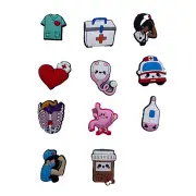 11 Pc Nurse Medical Crocs Charms for Croc Charm
